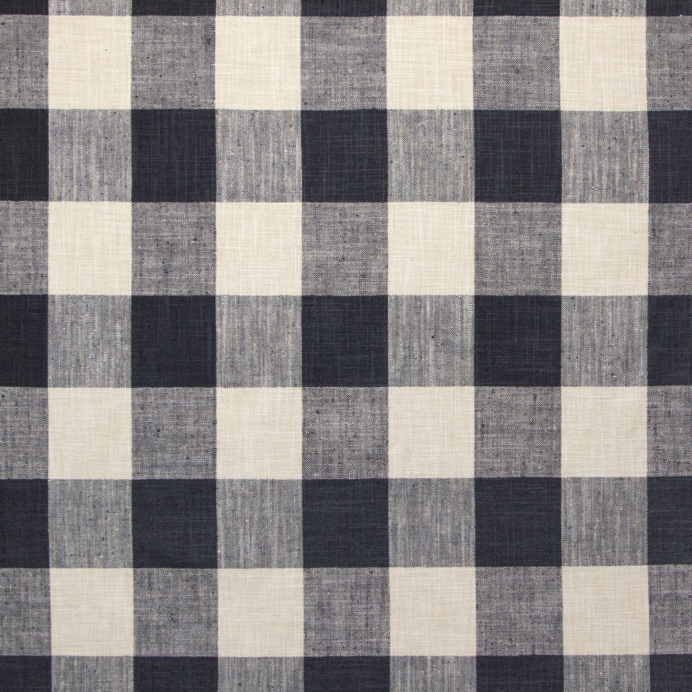 B9199 Thunder by Greenhouse Designer Fabric S17: Marseille Black and White 100% Polyester India 51,000 double rubs </p><p>Repeat: 9" H, 9" V 54" - Swanky Fabrics -