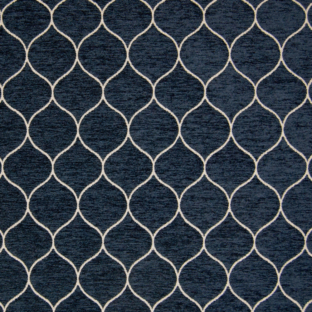 B9826 Midnight Blue by Greenhouse Designer Fabric 85% Polyester, 15% Cotton China 50,000 double rubs </p><p>Repeat: 2" H, 3" V 55" - Swanky Fabrics -