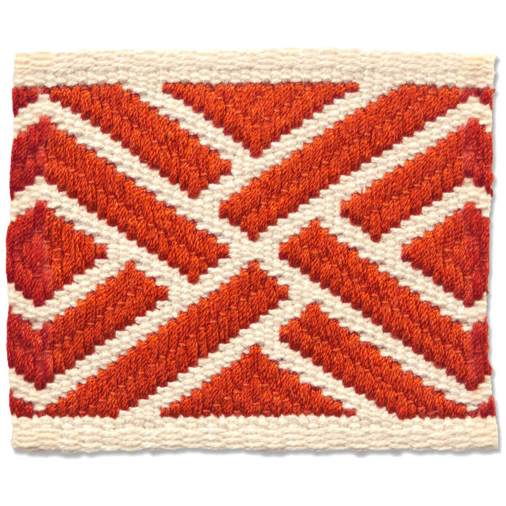 Bacall 3 Paprika by Stout Designer Trim New World Tapes & Borders 100% Spun Viscose FRANCE Horizontal: 3 and Vertical: 0 3 in - Swanky Fabrics -