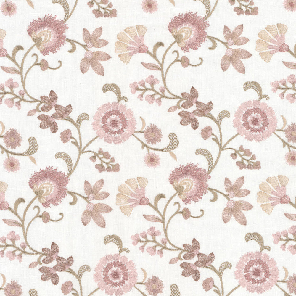 Backyard 1 Petal by Stout Designer Fabric RAINBOW LIBRARY GINGER/POPPY 52%COT 48%POL INDIA Horizontal: 8.750 and Vertical: 9.250 52 in - Swanky Fabrics -