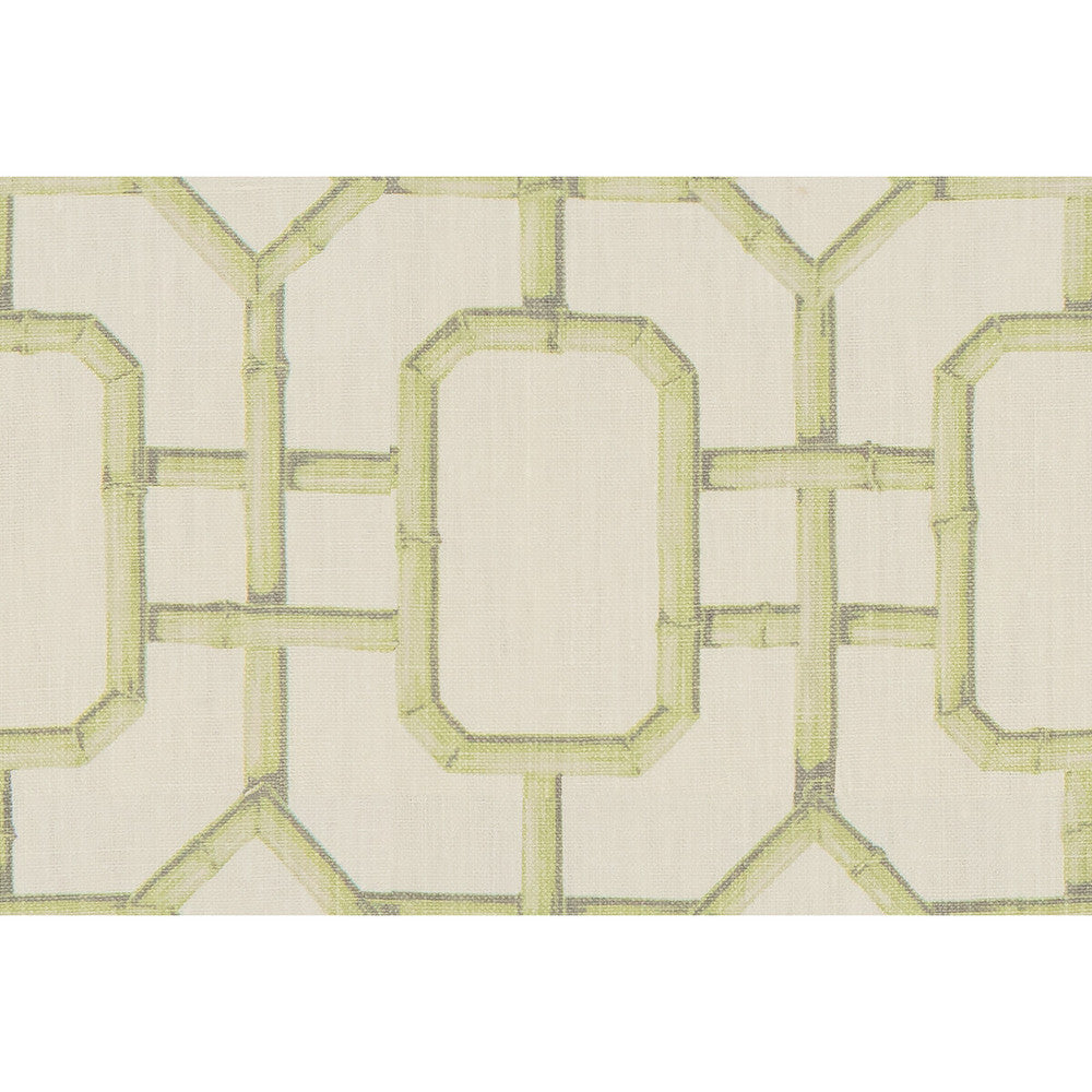 Bambu Fret Celery by Kravet Couture Designer Fabric JAN SHOWERS GLAMOROUS LINEN - 100% China MEDIUM Horizontal: 27 and Vertical: 36 54.5 - Swanky Fabrics -