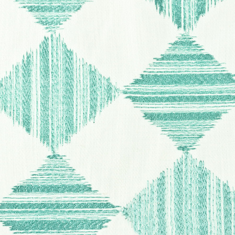Banff 2 Aqua by Aoc Designer Fabric COMFORTABLE LIVING MINERAL/TEAL 100%COT INDIA </p><p>Repeat: 7.625 50 in - Swanky Fabrics -