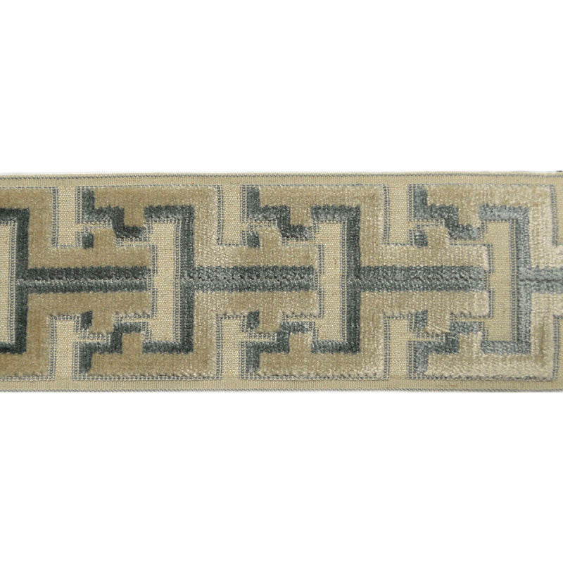 Banks Tape Sky by Magnolia Designer Trim - 31Poly/58Ray/11Lin China Horizontal: and Vertical: 3.5 - Swanky Fabrics -