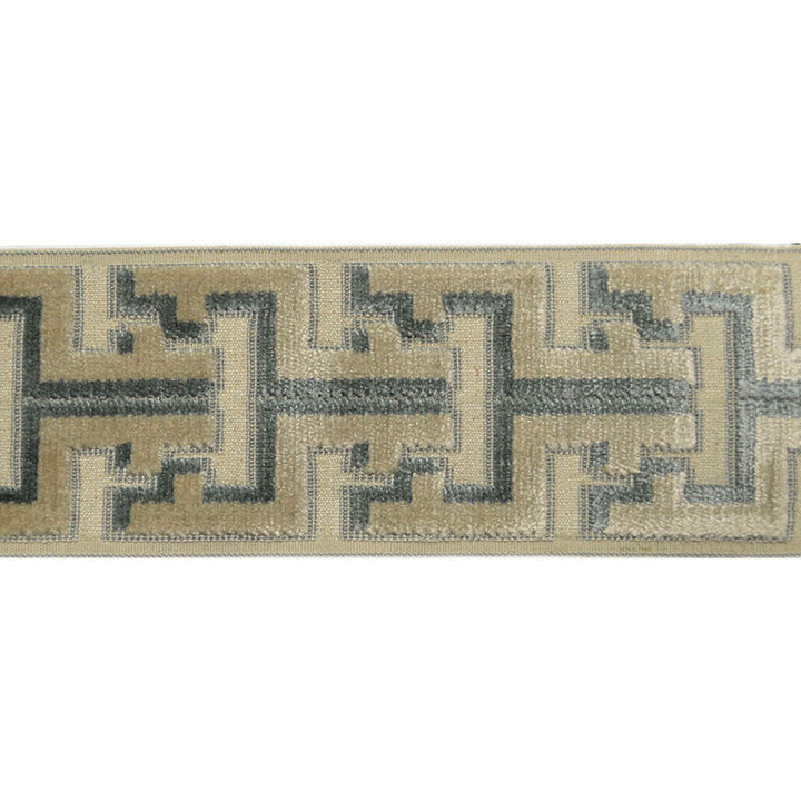 Banks Tape Sky by Magnolia Designer Trim - 31Poly/58Ray/11Lin China Horizontal: and Vertical: 3.5 - Swanky Fabrics -