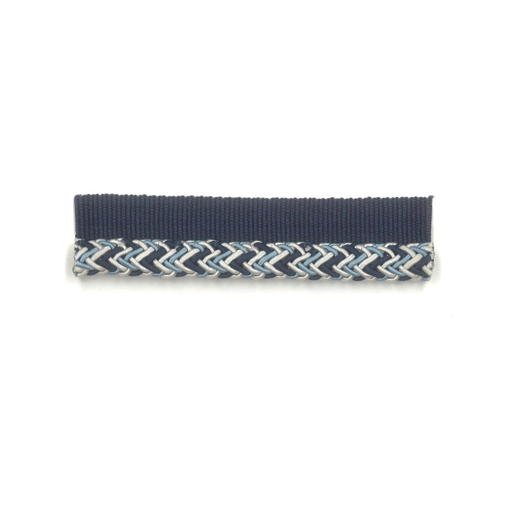 Banport 3 Denim by Stout Designer Trim METROPOLITAN TRIM 70%SVI 30%POL CHINA Horizontal: 0 and Vertical: 0 0.38 in - Swanky Fabrics -