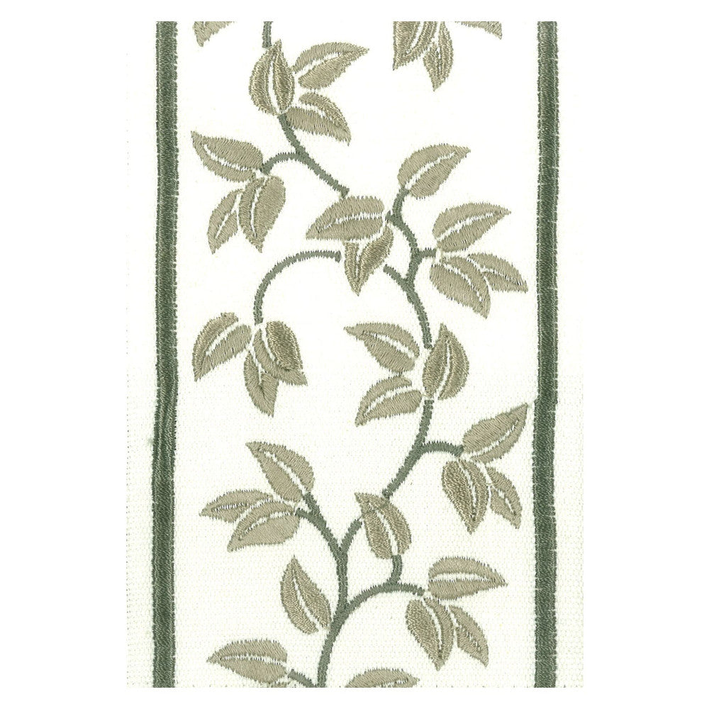 Banquet 3 Fern by Stout Designer Trim Illumination Trim 100% Cotton 100% SVT INDIA Horizontal: 7.5 and Vertical: 0 4 in - Swanky Fabrics -