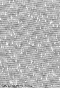 Basset Silver Lining by Norbar Designer Fabric SHEER PASSION 100% POLYESTER TURKEY 9 1/4"V 4 5/8"H 118 - Swanky Fabrics -