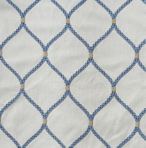 Norbar Fabric Batik Ivory Blue Multi