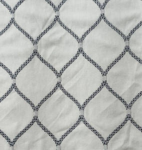Batik Ivory Grey Multi by Norbar Designer Fabric PRISM ELEMENTS 52 COT/18 POLY/4 LIN/26 RAY 6 3/4"V - 4"H 52 - Swanky Fabrics -