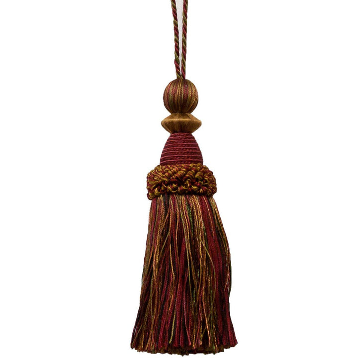 Battersea 11 Wine by Stout Designer Trim Art Of Design Trim-2 Tassel Fringe 100% Spun Viscose CHINA Horizontal: 0 and Vertical: 0 5.5 in - Swanky Fabrics -