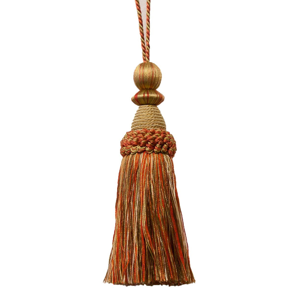 Battersea 12 Tangerine by Stout Designer Trim ART OF DESIGN TRIM-2 TASSEL FRINGE 100%SVI CHINA Horizontal: 0.000 and Vertical: 0.000 5.5 in - Swanky Fabrics -