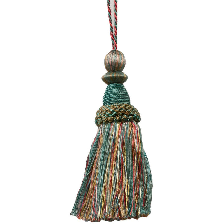 Battersea 16 Lagoon by Stout Designer Trim Art Of Design Trim-2 Tassel Fringe 100% Spun Viscose CHINA Horizontal: 0 and Vertical: 0 5.5 in - Swanky Fabrics -