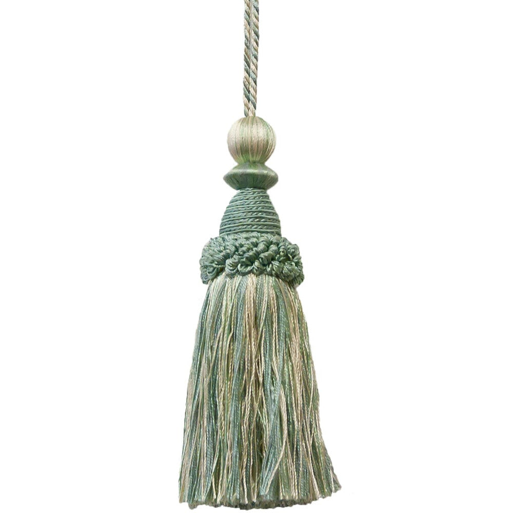 Battersea 20 Beachglass by Stout Designer Trim ART OF DESIGN TRIM-2 TASSEL FRINGE 100%SVI CHINA Horizontal: 0.000 and Vertical: 0.000 5.5 in - Swanky Fabrics -