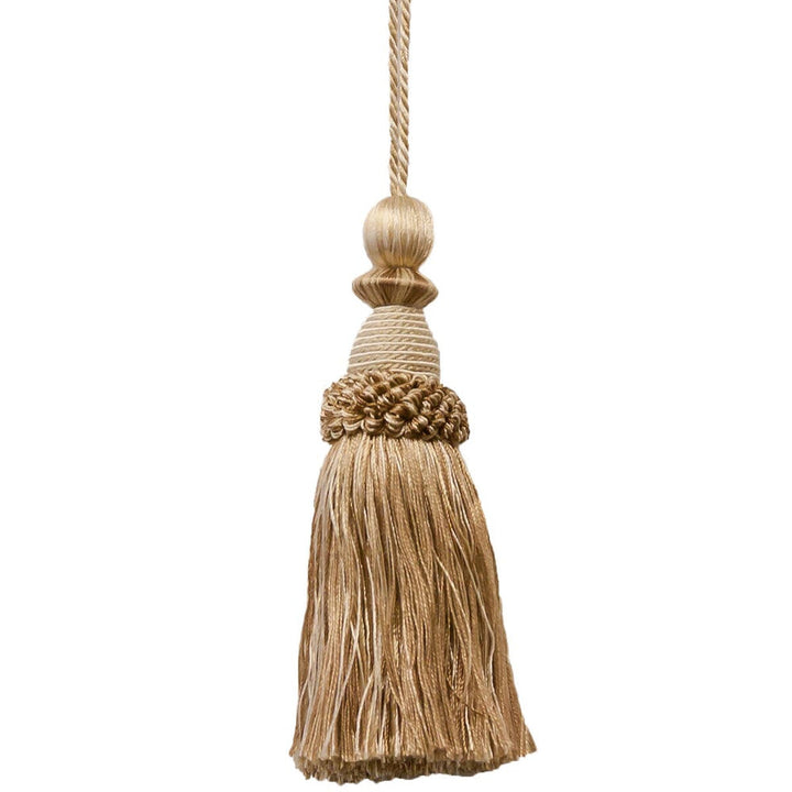 Battersea 24 Sand by Stout Designer Trim ART OF DESIGN TRIM-2 TASSEL FRINGE 100%SVI CHINA Horizontal: 0 and Vertical: 0 5.5 in - Swanky Fabrics -