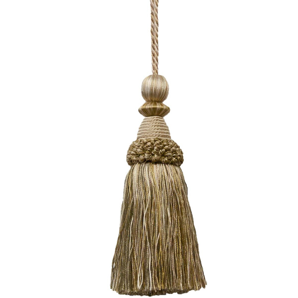 Battersea 25 Jute by Stout Designer Trim ART OF DESIGN TRIM-2 TASSEL FRINGE 100%SVI CHINA </p><p>Repeat: 0 5.5 in - Swanky Fabrics -