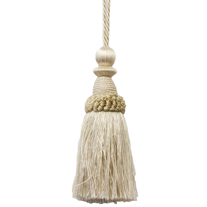 Battersea 31 Ivory by Stout Designer Trim Art Of Design Trim-2 Tassel Fringe 100% Spun Viscose CHINA Horizontal: 0 and Vertical: 0 5.5 in - Swanky Fabrics -