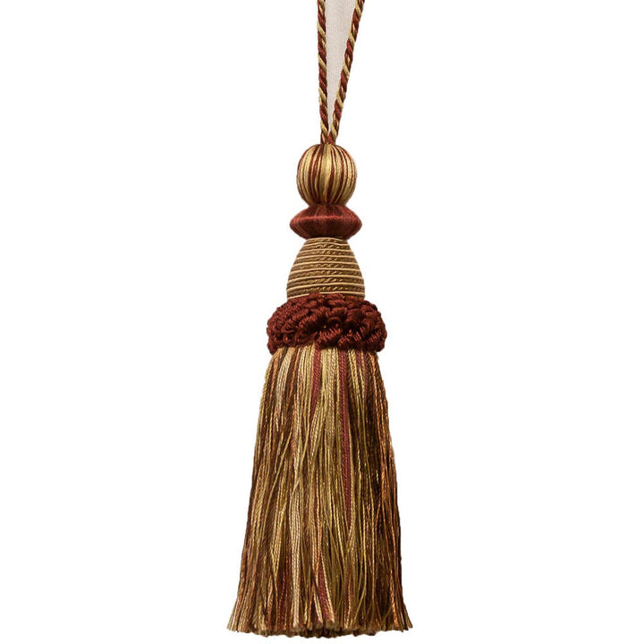 Battersea 33 Rosewood by Stout Designer Trim ART OF DESIGN TRIM-2 TASSEL FRINGE 100%SVI CHINA Horizontal: 0 and Vertical: 0 5.5 in - Swanky Fabrics -