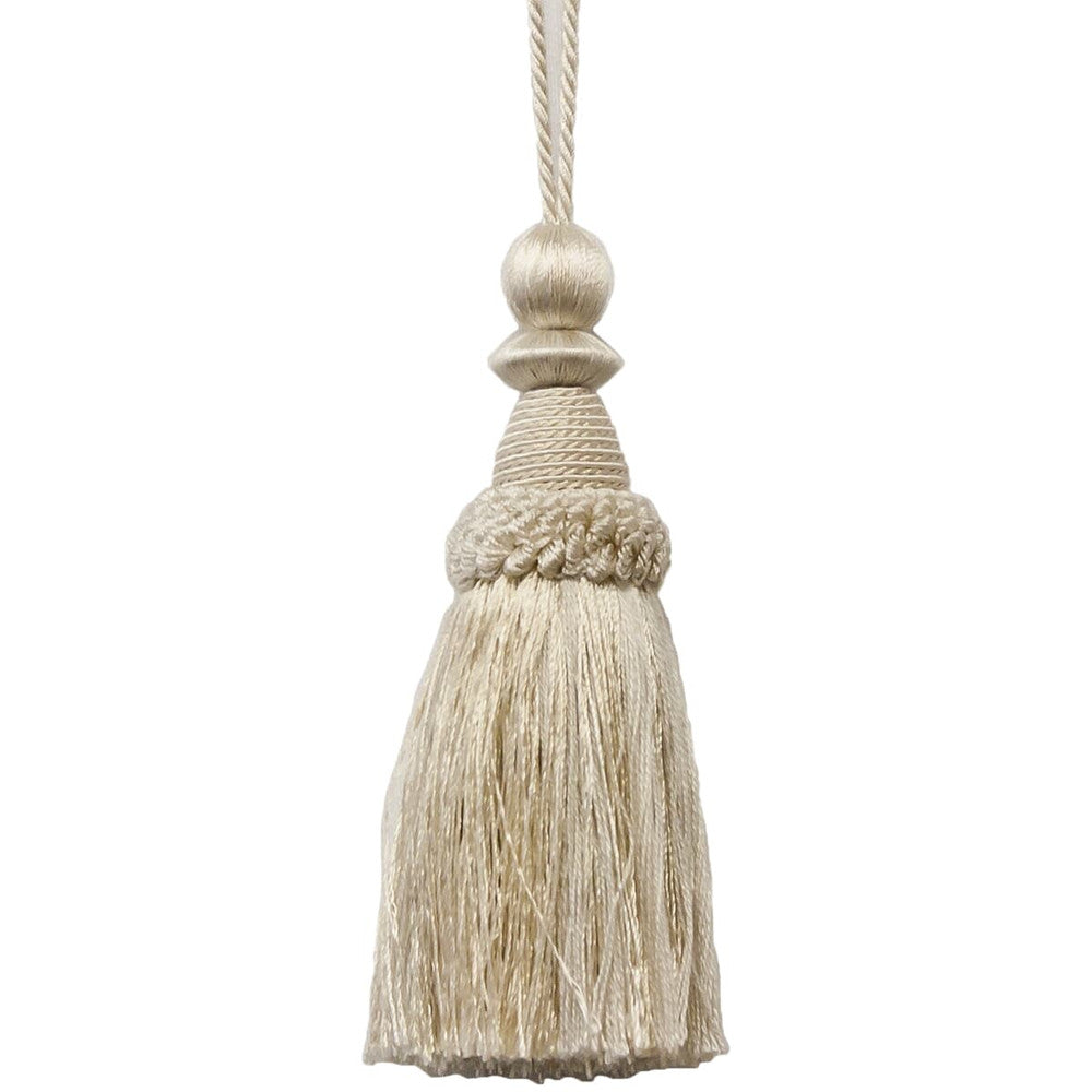 Battersea 6 Vanilla by Stout Designer Trim Art Of Design Trim-2 Tassel Fringe 100% Spun Viscose CHINA Horizontal: 0 and Vertical: 0 5.5 in - Swanky Fabrics -