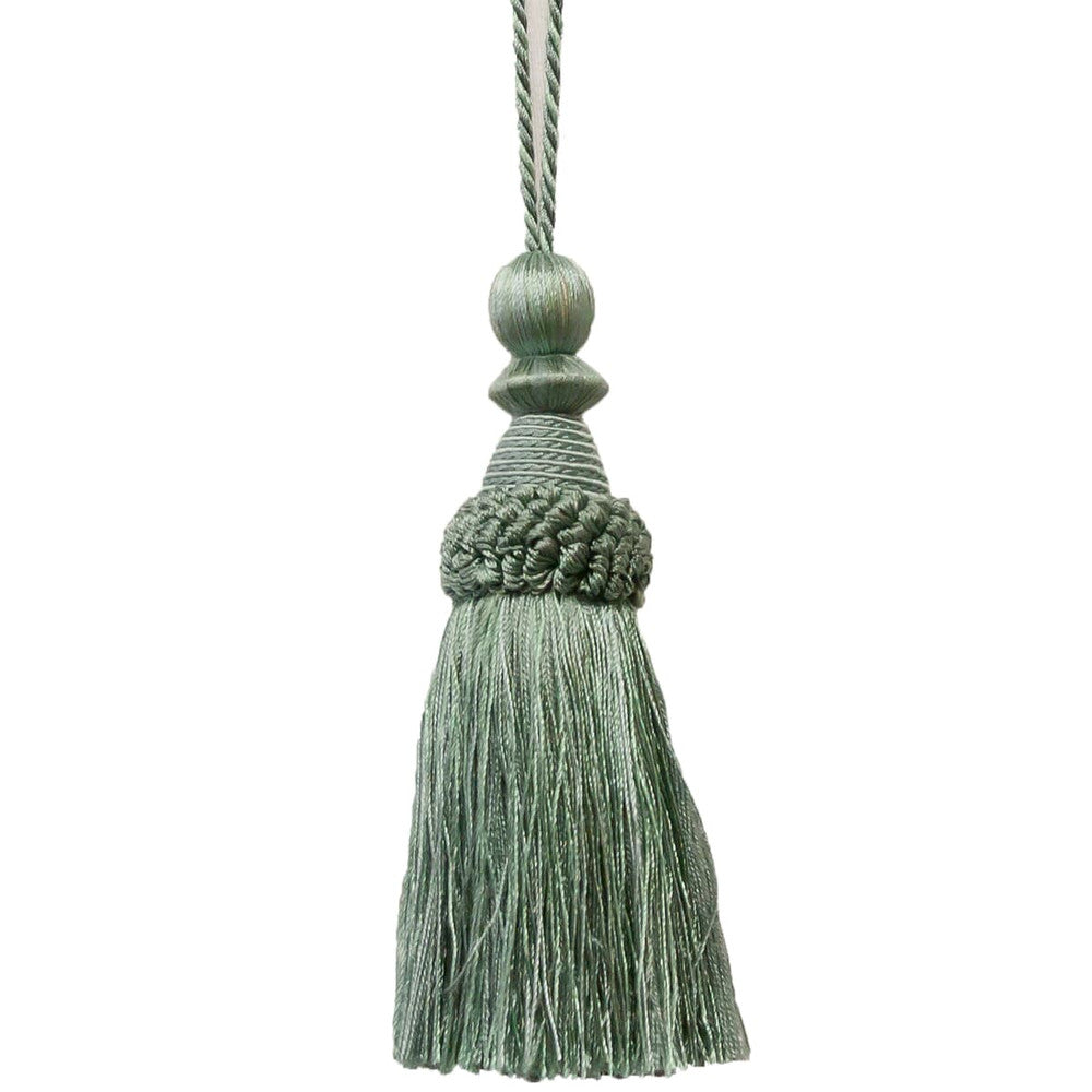 Battersea 8 Spa by Stout Designer Trim Art Of Design Trim-2 Tassel Fringe 100% Spun Viscose CHINA Horizontal: 0 and Vertical: 0 5.5 in - Swanky Fabrics -