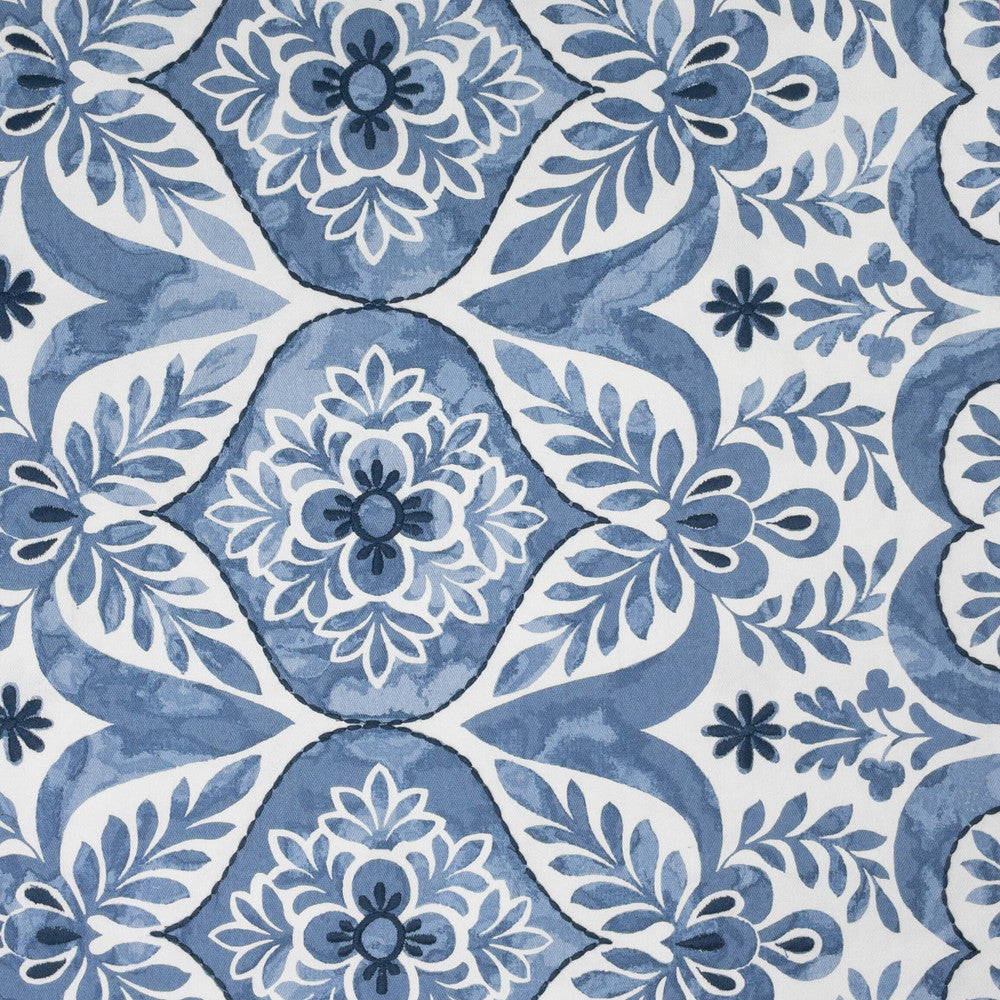 Bayrum 5 Slate by Stout Designer Fabric RAINBOW LIBRARY DENIM/INDIGO 100%COT %PEMB INDIA Horizontal: 7.875 and Vertical: 25.500 51 in - Swanky Fabrics -