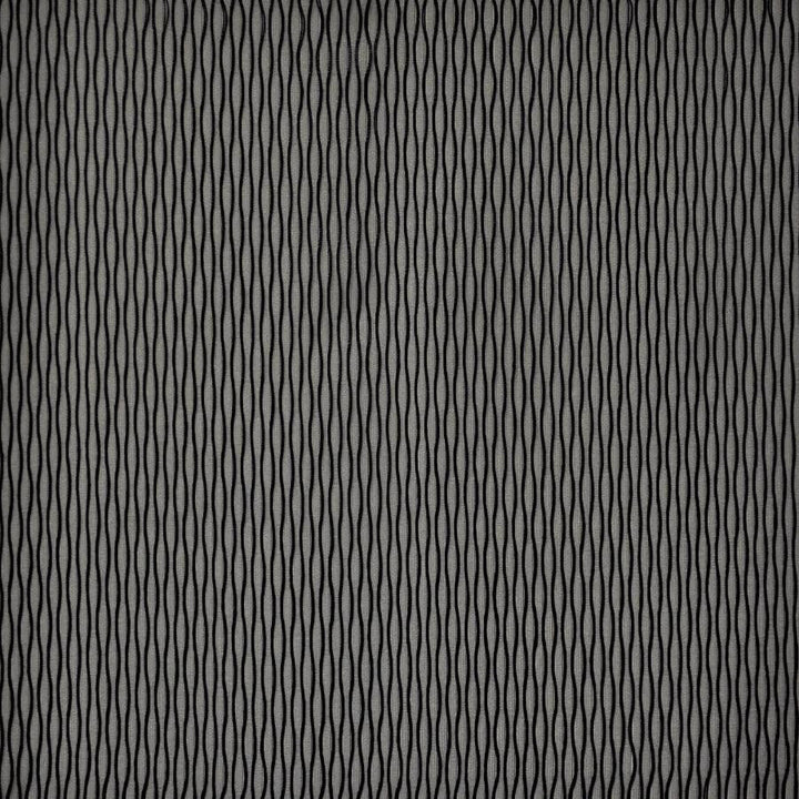Biba # 114 Noir by Maxwell Designer Fabric Sheer Style 100% POLYESTER TURKEY V-1.25"H-0.4" 118" - Swanky Fabrics -