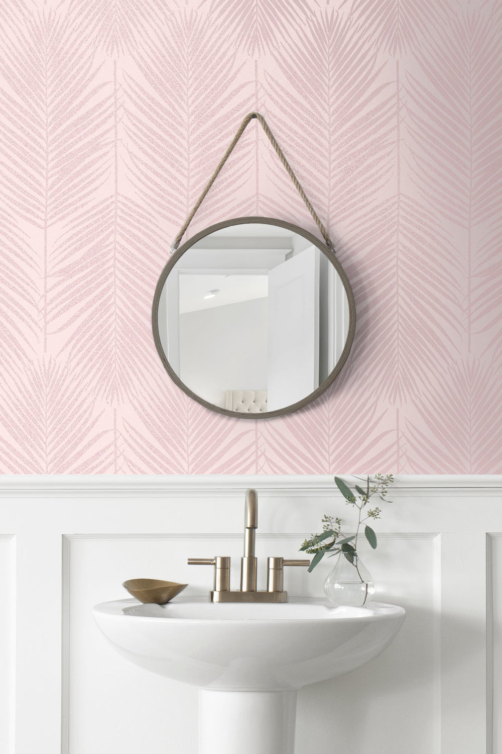 Persei Palm Blush BD50001 by Seabrook Designs Designer Wallpaper