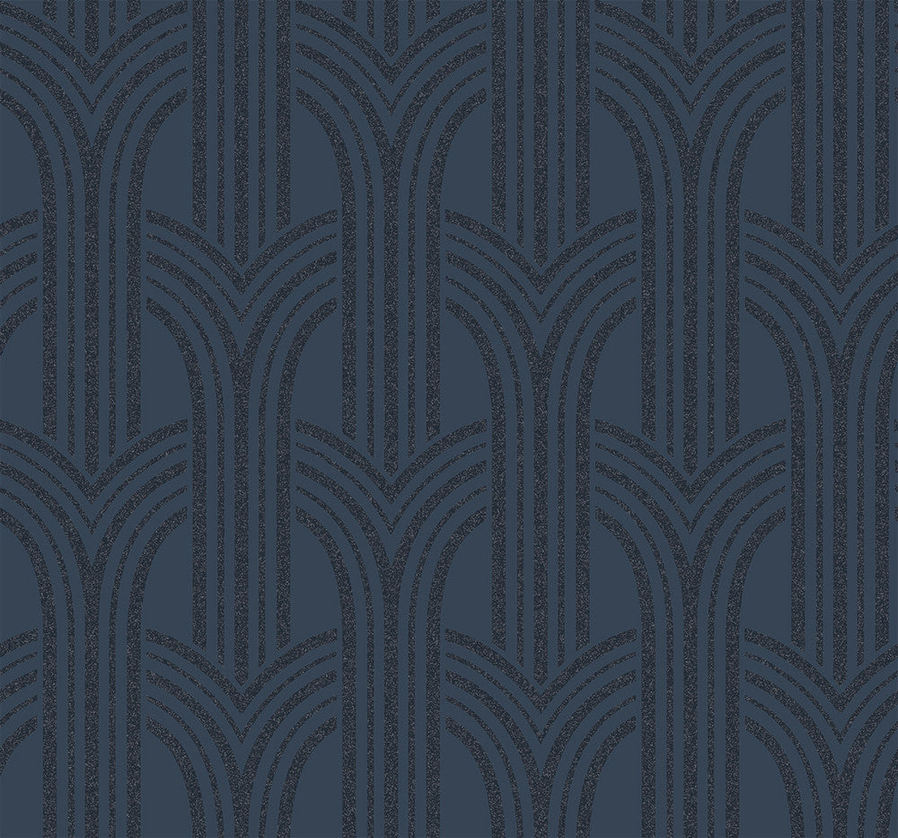 Déco Arches Antique Gold & Pearl BD50406 by Seabrook Designs Designer Wallpaper