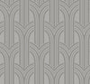 Seabrook Designs Wallpaper Déco Arches Nickel BD50410