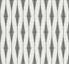 Seabrook Designs Wallpaper Diamond Stripe Black Satin & Pearl BD50610