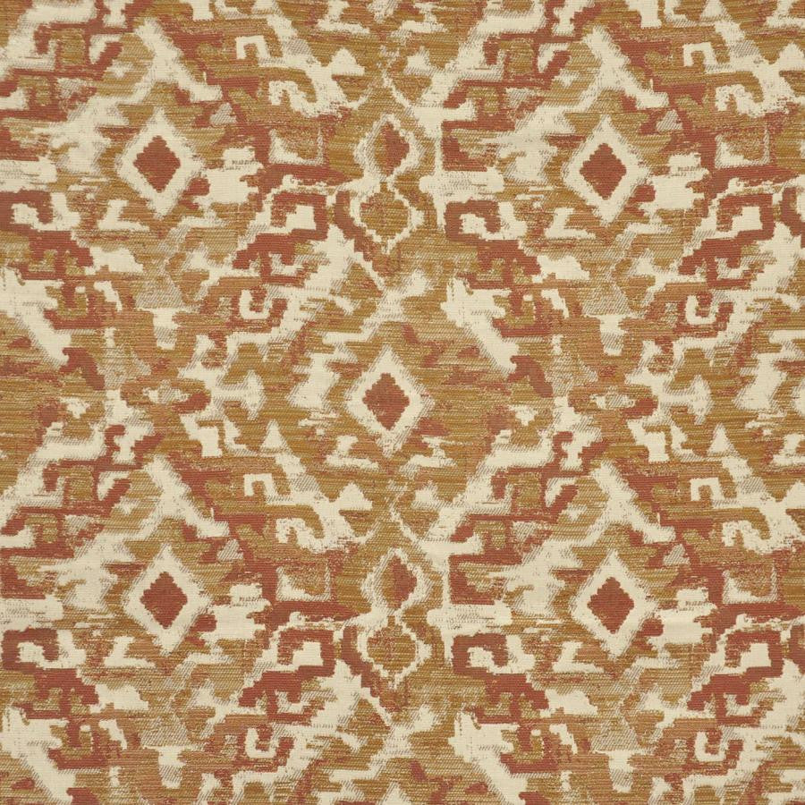 Bandera # 606 Spice by Maxwell Designer Fabric Home & Garden-Act Vi 47% BELLA DURA POLYOLEFIN/53% HIGH-UV POLYESTER USA V-12.8"H-13.75" 55" - Swanky Fabrics -