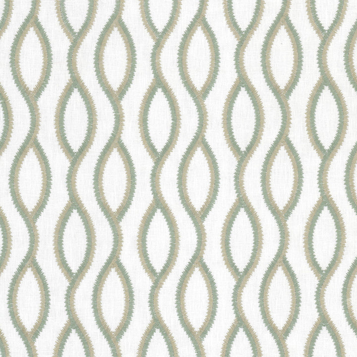 Because 3 Seamist by Stout Fabric Stout Fabric Because 3 SeamistFabric COLOR MY WINDOW SEACREST/AZURE 70%COT 25%POL 5%LIN %VEMB INDIA </p><p>Repeat: H: 4.375, V: 6.500 52 in - Fabric Carolina -
