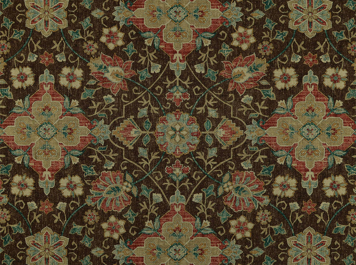 Bettina Espresso 663 by Covington Designer Fabric our website for purchase 55% Linen, 45% Viscose Korea 12000 Horizontal: 27" and Vertical: 24" 56" - Swanky Fabrics -