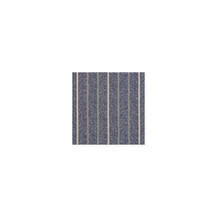 Silverton Stripe Indigo by G P & J Baker Designer Fabric SILVERTON WEAVES VISCOSE - 63%;LINEN - 32%;POLYESTER - 5% Italy Horizontal: 4.334 and Vertical: 55.16 - Swanky Fabrics -