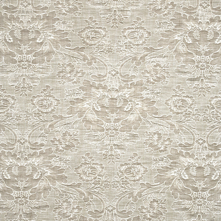 Hartbury Damask Ivory by G P & J Baker Designer Fabric MARWOOD II COTTON - 38%;VISCOSE - 26%;POLYESTER - 25%;LINEN - 11% Italy MEDIUM Horizontal: 28.368 and Vertical: 22.064 55.16 - Swanky Fabrics -