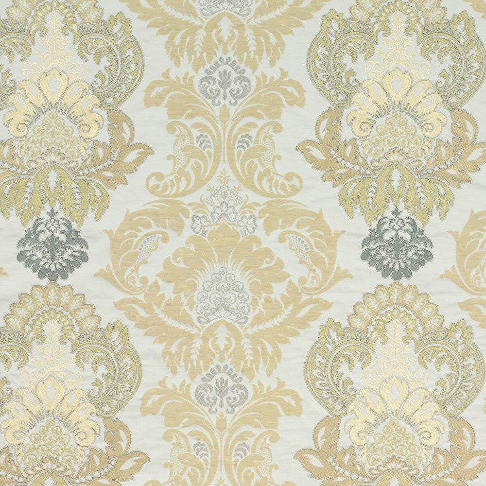 Waterford Damask Bronze/Natural by G P & J Baker Designer Fabric SIMPLY DAMASK POLYESTER - 57%;LINEN - 28%;VISCOSE - 15% India - Horizontal: 25.61 and Vertical: 22.852 51.22 - Swanky Fabrics -