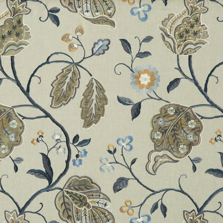 Calthorpe Indigo by G P & J Baker Fabric G P & J Baker Fabric Calthorpe IndigoFabric LANGDALE LINEN - 65%;VISCOSE - 35% India </p><p>Repeat: H: 25.216, V: 29.944 50.432 - Fabric Carolina -
