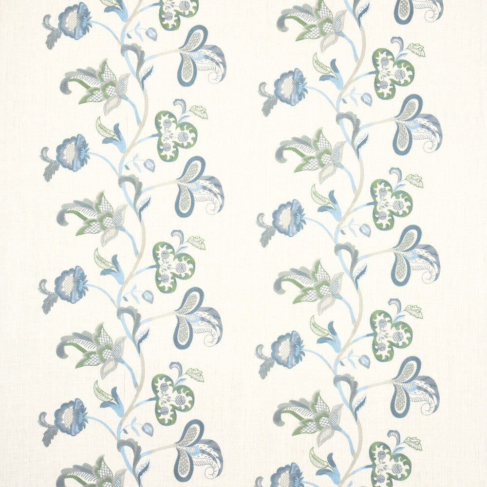 Cawdor Teal by G P & J Baker Designer Fabric ARTISAN LINEN - 77%;POLYESTER - 23% India Horizontal: 26.398 and Vertical: 14.972 52.796 - Swanky Fabrics -