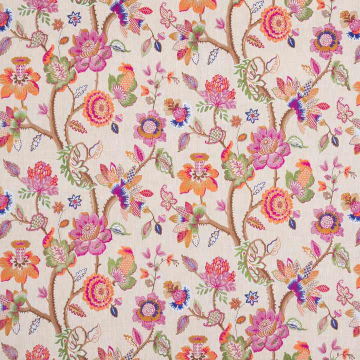 Dryden Multi by G P & J Baker Designer Fabric COSMOPOLITAN LINEN - 54%;RAYON - 46% India Horizontal: 51.22 and Vertical: 26.004 51.22 - Swanky Fabrics -