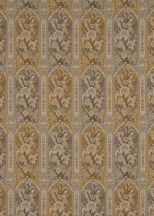 Winton Grey/Mustard by G P & J Baker Designer Fabric COSMOPOLITAN VISCOSE - 89%;POLYESTER - 11% Turkey - Horizontal: 13.396 and Vertical: 22.852 53.584 - Swanky Fabrics -