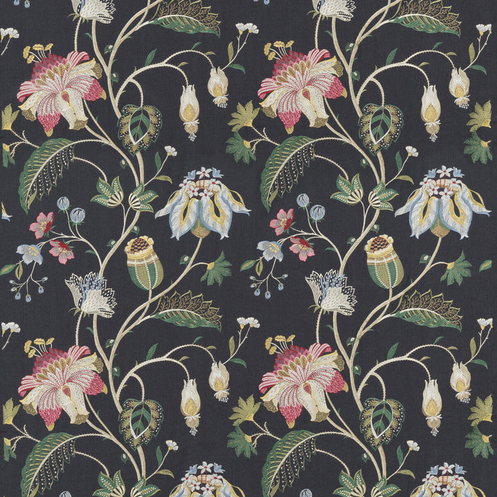 Therapia Indigo by G P & J Baker Designer Fabric EAST TO WEST LINEN - 90%;VISCOSE - 10% India - Horizontal: 24.822 and Vertical: 30.732 49.644 - Swanky Fabrics -