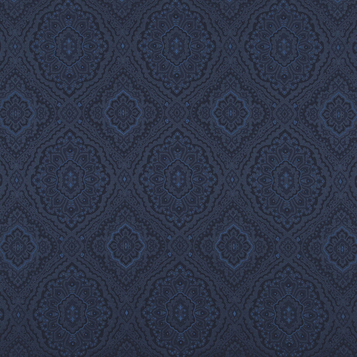 Edessa Indigo by G P & J Baker Designer Fabric EAST TO WEST COTTON - 50%;POLYESTER - 32%;VISCOSE - 18% Italy Horizontal: 13.593 and Vertical: 16.942 54.372 - Swanky Fabrics -