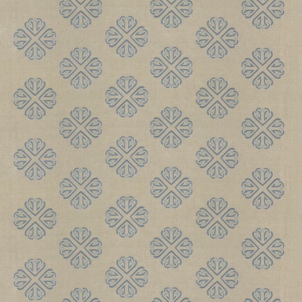 Kersloe Soft Blue by G P & J Baker Designer Fabric KESWICK EMBROIDERIES LINEN - 57%;POLYESTER - 38%;RAYON - 5% India Horizontal: 17.73 and Vertical: 11.82 53.19 - Swanky Fabrics -