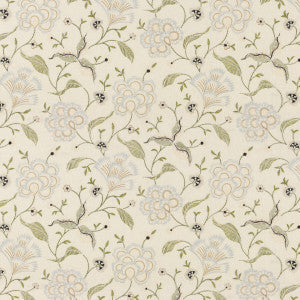 G P & J Baker Fabric Lamorna Embroidery Linen