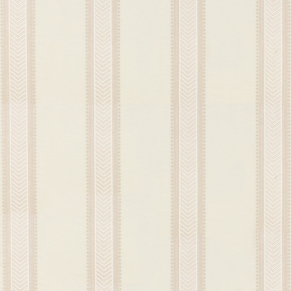 Kerris Stripe Ivory/Stone by G P & J Baker Designer Fabric ARTISAN II LINEN - 54%;VISCOSE - 24%;SPUN VISCOSE - 13%;SPUN POLYESTER - 9% India Horizontal: 12.411 and Vertical: 49.644 - Swanky Fabrics -