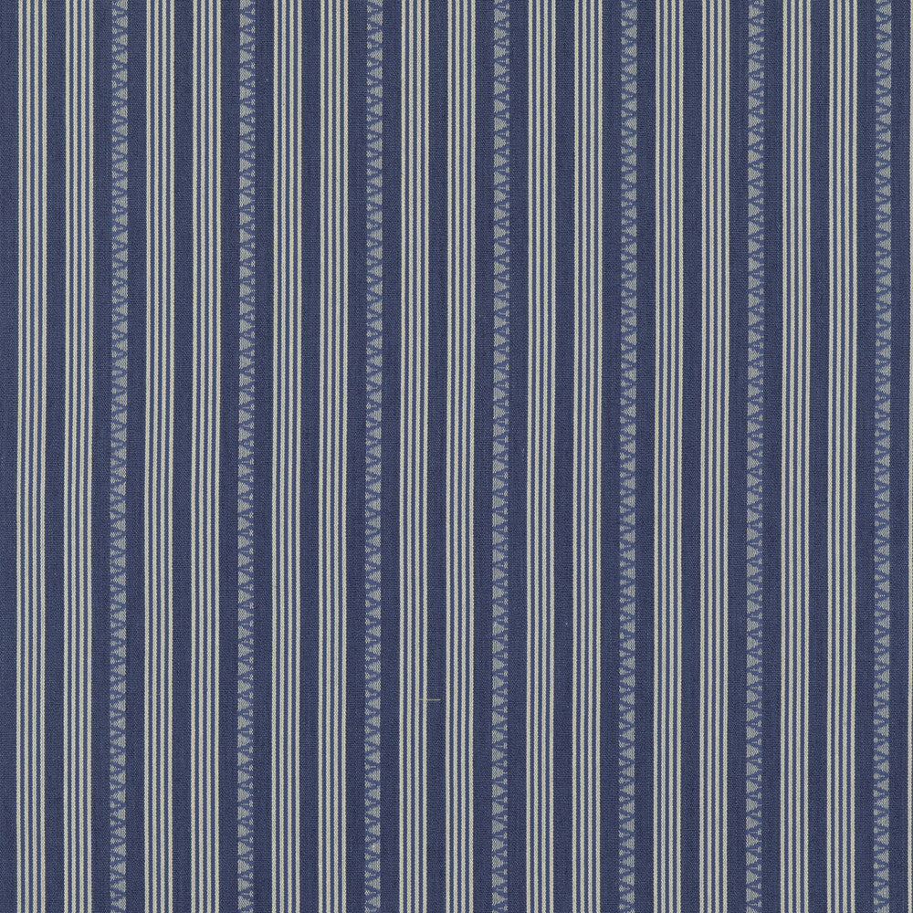Kilim Stripe Blue by G P & J Baker Designer Fabric PORTOBELLO COTTON - 70%;JUTE - 30% India Horizontal: 10.638 and Vertical: 53.19 - Swanky Fabrics -