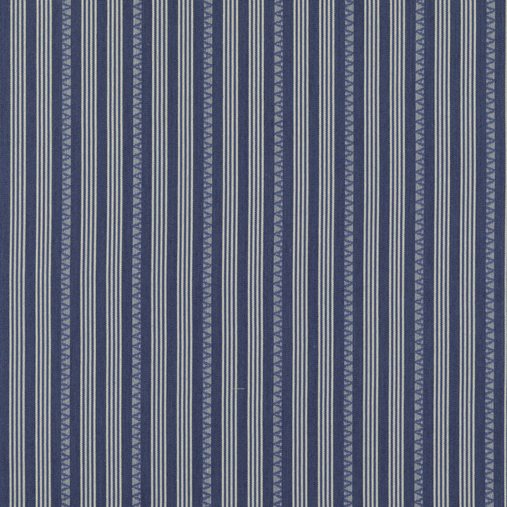 Kilim Stripe Blue by G P & J Baker Designer Fabric PORTOBELLO COTTON - 70%;JUTE - 30% India Horizontal: 10.638 and Vertical: 53.19 - Swanky Fabrics -