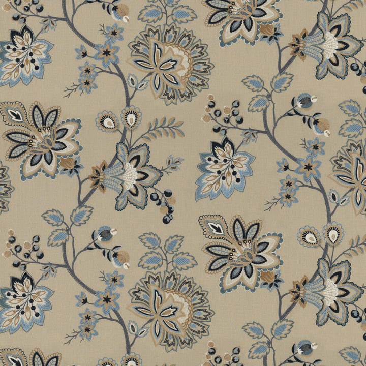 Burford Embroidery Blue by G P & J Baker Fabric G P & J Baker Fabric Burford Embroidery BlueFabric PORTOBELLO LINEN - 50%;POLYESTER - 41%;VISCOSE - 9% India </p><p>Repeat: H: 49.644, V: 30.338 49.644 - Fabric Carolina -