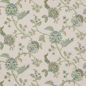 G P & J Baker Fabric Sudbury Teal