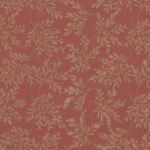 G P & J Baker Fabric Chelsea Fern Red