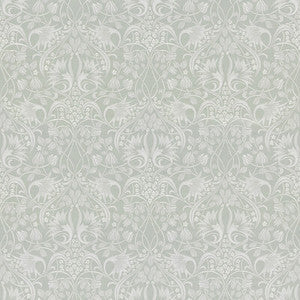 G P & J Baker Fabric Fritillerie Embroidery Aqua
